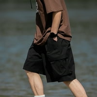 Muške hlače Ležerni elastični struk opušteni fit lagani ribolov planinarski radovi Hlače Teretne kratke hlače