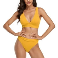 OAVQHLG3B bikini setovi za žene, ljetni trendi uzročni bikini set kupaći kupaći kostim Dvije pune pješčane