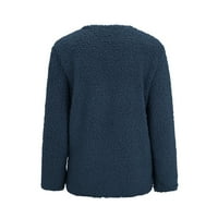 Trendi nejasni džemperi za žene na dugme za žene s otvorenim prednjim kardiganom Kardigan sa džepovima