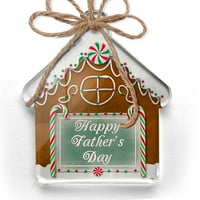 Ornament je otisnuo jedan obojen sretan dan oca očev dan Zelena tekstura Božić Neonblond