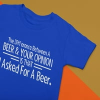 Razlika između piva vašeg mišljenja majica Sve boje - do 5x