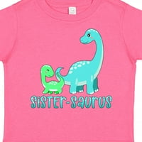 Inktastična sestra-saurus slatka brontosaurus Porodični poklon toddler dečko ili majica devojke