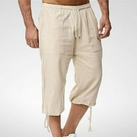 Baggy Hortke Muškarci, muške pune boje pamučne kratke hlače za vuču elastične struine oširene pantalone