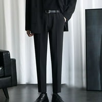Muški trenerci Geometrijski elegantni ljetni rad Nosite crne hlače za muškarce Carstvene struke pantalone