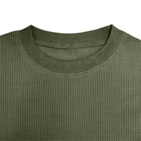 Majica s dugim rukavima za muškarce Labava maksimalna majica Tanka okrugla izretka košulja za košulje