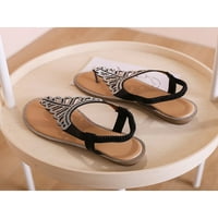 Zodanni ženske sandale za Rhinestone dame dame Flip Flop klizanje na ljetnim plažnim cipelama