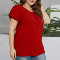 Žene ljetne vrhove Šifonske košulje nafte naffine Plus veličina casual slatka majica za žene za žene