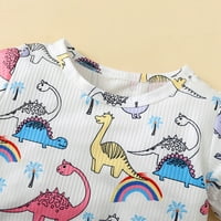 Zuwimk Baby Boy setovi za odjeću, dječaka odjeća dječja dječja dinosaur tiskana majica kratkih rukava