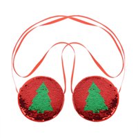 Izvrsni šljokice Crossbody torbe Creative Christmas Tree uzorak Messenger torbe Dječja kovanica torbice