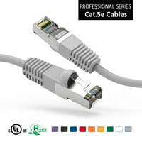 10ft CAT5E zaštićena Ethernet mrežom za podizanje kabela Gigabit LAN mrežni kabel RJ brzi patch kabel, siva