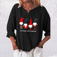 Žene dugih rukava vruće rasprodaje Women modni božićni labavi dugi rukav sružni bluza s majicom