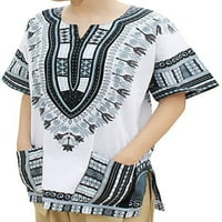 Glonme Muns T majice Hipi Summer Tops Afrički print Dashiki Majica Muškarci Love FIT TEE Bohemian Tribal