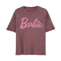 Klasični ružičasti Barbie Logo MENS i ženska majica kratkih rukava