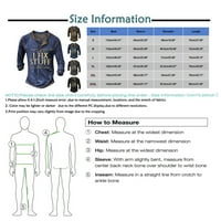 Huachen Men Majice 3D print casual dugih rukava otizan modni dizajn modnog dizajna u caringu