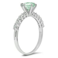 1.05ct sjajan okrugli rez VVS originalni sukob bez zelenog simuliranog dijamanta čvrstih 18K bijelog