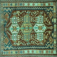 Ahgly Company Stroj za pranje zatvorenog pravokutnika Perzijski tirkizni plavi tradicionalni prostirci, 2 '3'