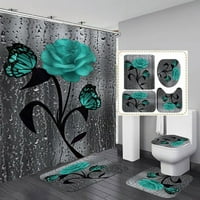 CPTFADH 3D digitalni tisak Božićno kupatilo Dekoracije postavljeno toaletno sjedalo poklopac stala za